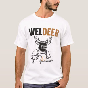 Weldeer – Lustiger Hirsch-Schweißer-Wortwitz T-Shirt