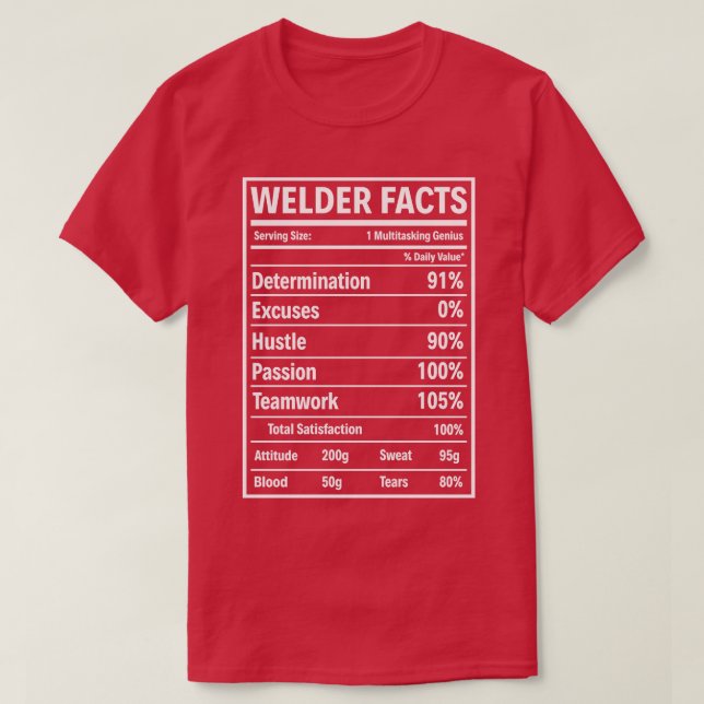 Welder Fakten Proud Welder T-Shirt für Welder-Gesc (Design vorne)