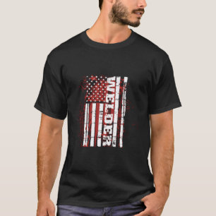 Welder Flag Hoodie Weld America Pipefitte T-Shirt