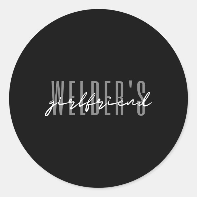 Welder Friend Welderâ€™S Welderâ€™S Runder Aufkleber (Vorderseite)