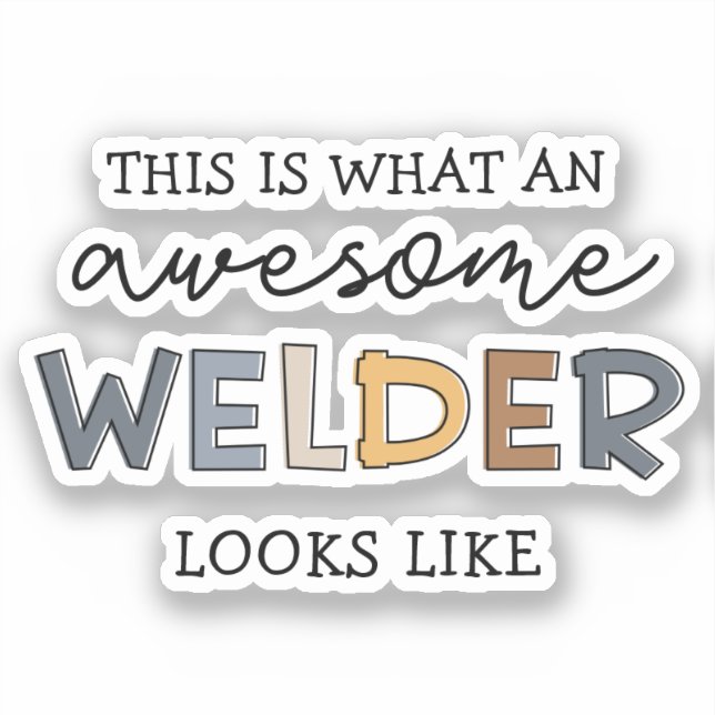 Welder Funny Phantastisch Welder Geschenke Aufkleber (Vorderseite)