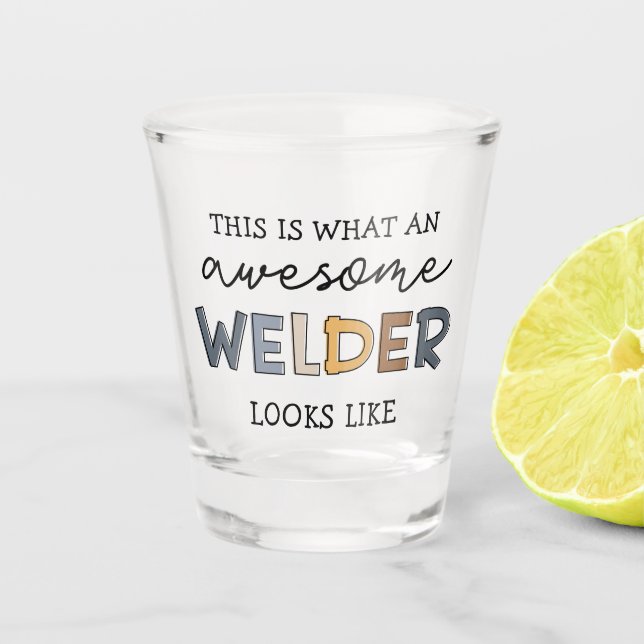 Welder Funny Phantastisch Welder Geschenke Schnapsglas (Vorderseite)