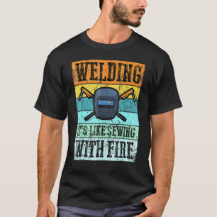 Welder Funny Retro Vintag Schweißen T-Shirt
