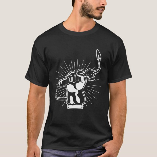 Welder Hand Ironworker Blacksmith Schweißarbeit T-Shirt (Vorderseite)
