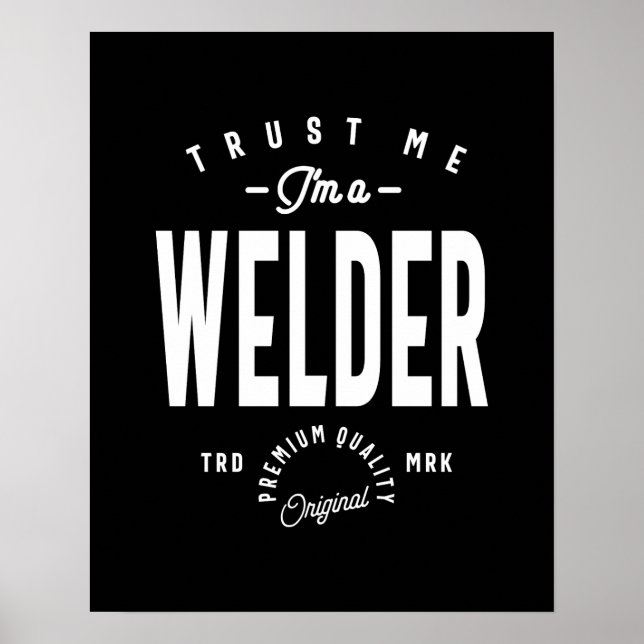 Welder Job Title Gift Poster (Vorne)