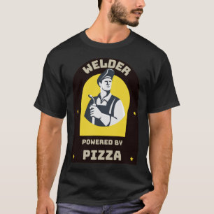 Welder mit Pizza T-Shirt