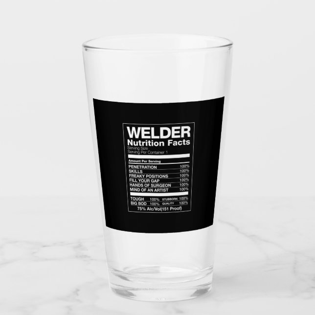 Welder Nutrition Fakten Glas (Vorderseite)