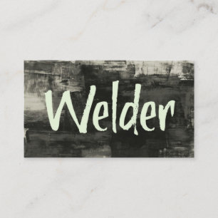 Welder Rustic Business Card Visitenkarte
