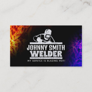 Welder Slogans Business Cards Visitenkarte