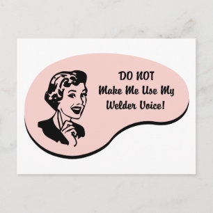 Welder Voice Postkarte