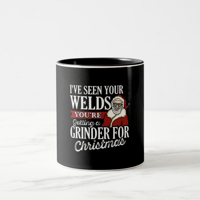 Welder Weihnachtsgeschenke Ich habe Ihre Welds Fun Zweifarbige Tasse (Mittel)