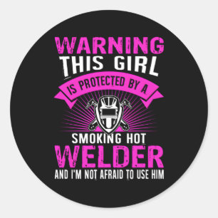 Welder Welder Friend Runder Aufkleber