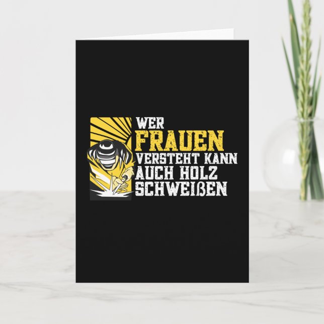 Welder Welding Funny Job Slogans Karte (Vorderseite)