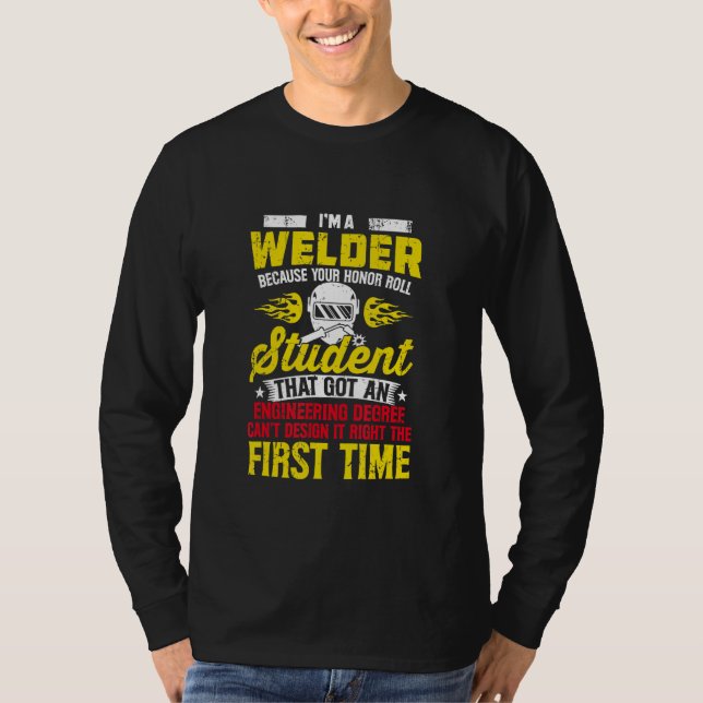 Welder   Welding Pictures T-Shirt (Vorderseite)