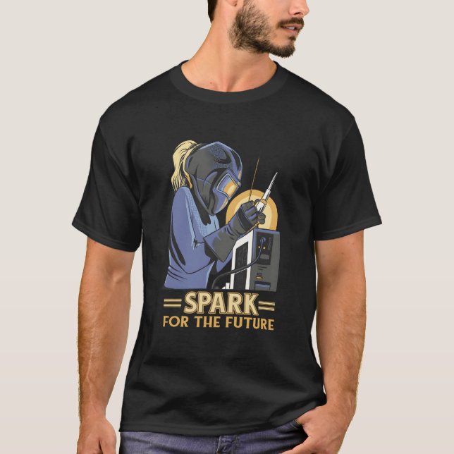 Welder Welding Welder Flame T-Shirt (Vorderseite)