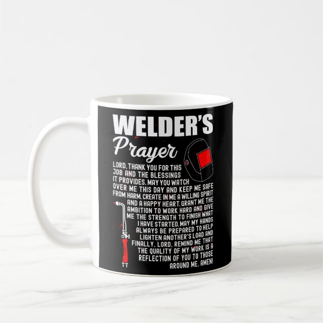 Welders Gebet Tig Weld Mig Welder Gtaw Arc Weldi Kaffeetasse (Links)