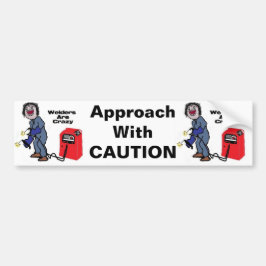 Welders sind verrückt autoaufkleber