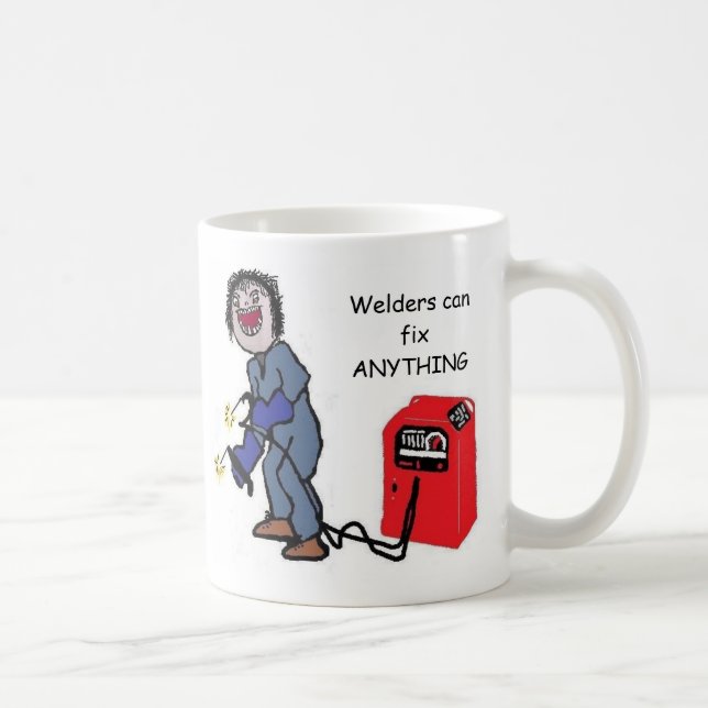 Welders sind verrückt tasse (Rechts)