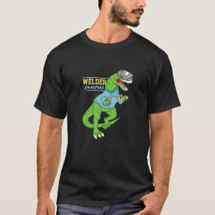 Weldersaurus Welding Dinosaurier Artwork für einen T-Shirt