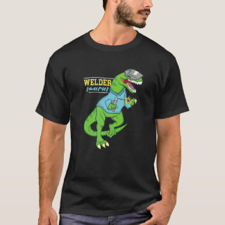 Weldersaurus Welding Dinosaurier Artwork für einen T-Shirt