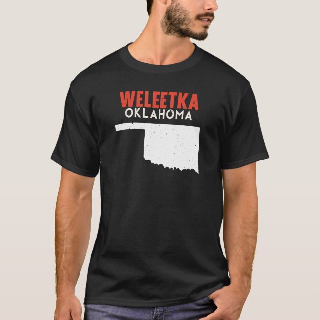 Weleetka USA Staat America Travel Oklahoman T-Shirt (Vorderseite)