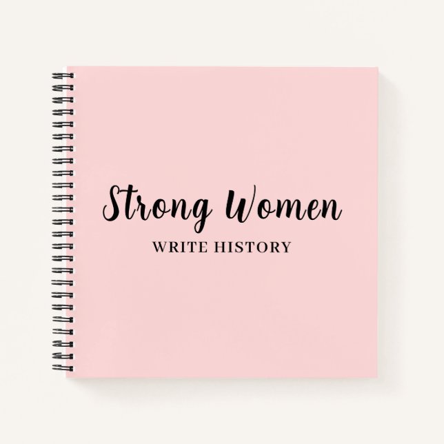Well Behaved Women Feminist Quote Design Notizbuch (Vorderseite)