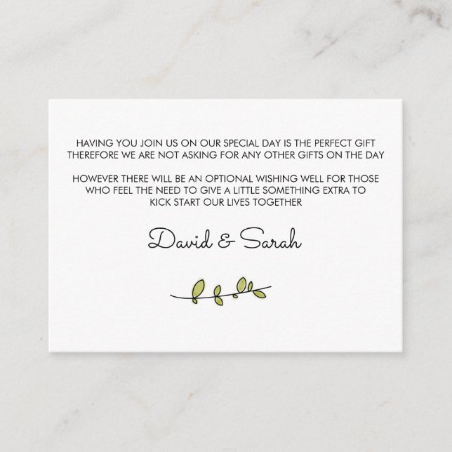 Well-Card Begleitkarte (Vorderseite)