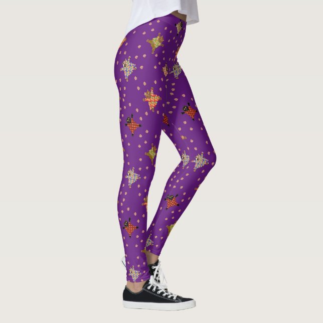 Well Dressed Cats Making Eyes at the Moon Leggings (Rechts)