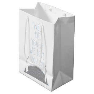 We'll Eat You Up We Love You So! - Blau Mittlere Geschenktüte