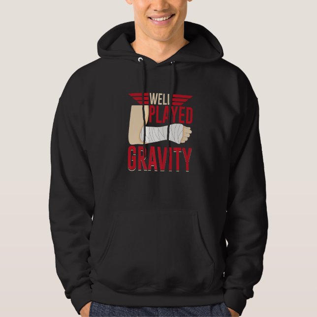 Well Played Gravity Broken Bone Hoodie (Vorderseite)