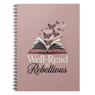 Well-Read & Rebellious - Book Lover Feminist Journ Notizblock