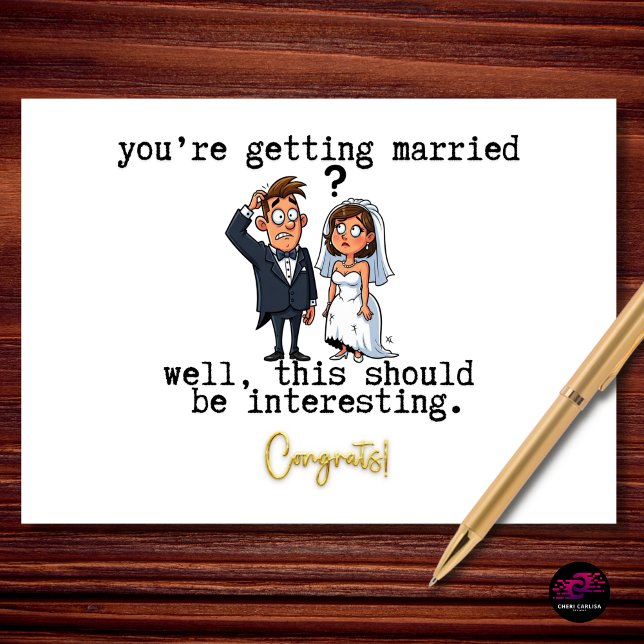 Well This Should Be Interesting Funny Engagement Karte (Love is in the air. So is a little curiosity about how this plays out.)