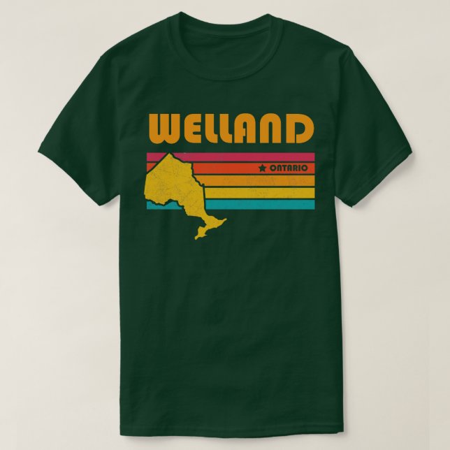 Welland Ontario Kanada Vintag Distressed Souvenir T-Shirt (Design vorne)