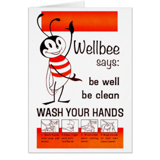 Wellbee CDC-WÄSCHE IHR HANDanzeige-Plakat