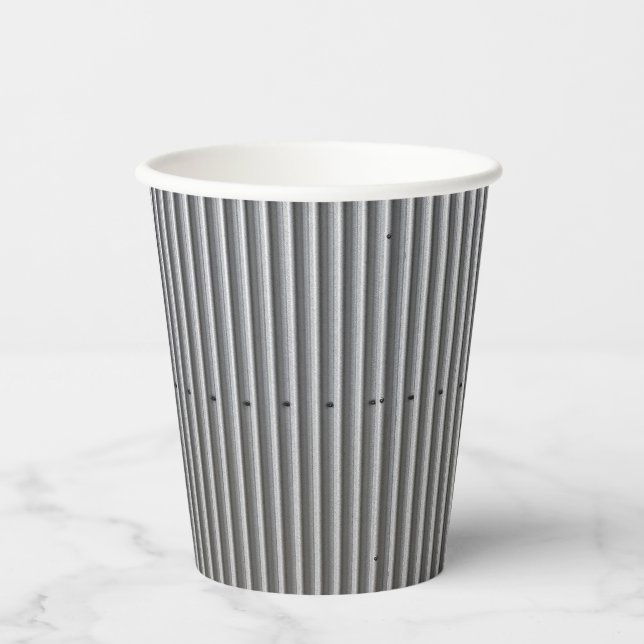 Wellblech Pappbecher (Vorderseite)