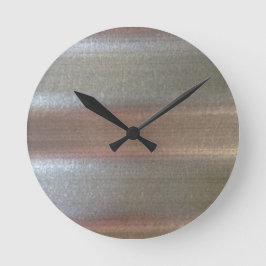 Wellblechmetall Nah Runde Wanduhr