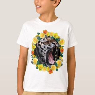 Wellcoda fantastisches Tiger-Knurren-wildes Tier T-Shirt
