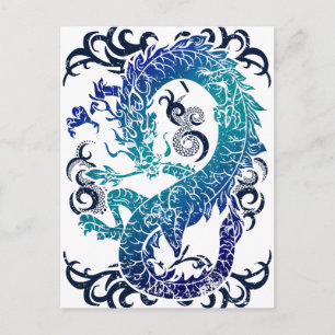 Wellcoda Fantasy Dragon Throne Myth Game Postkarte