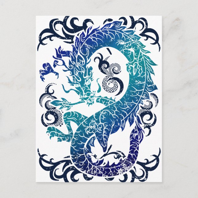 Wellcoda Fantasy Dragon Throne Myth Game Postkarte (Vorderseite)