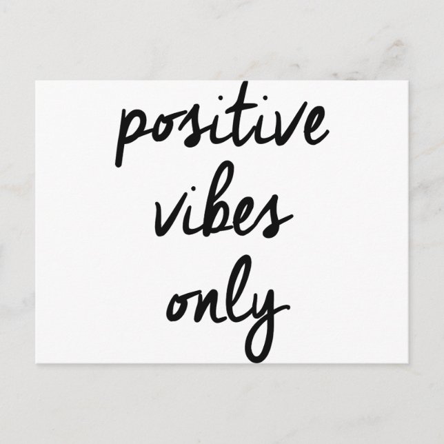 Wellcoda Positive Vibes Nur UK Positive Postkarte (Vorderseite)