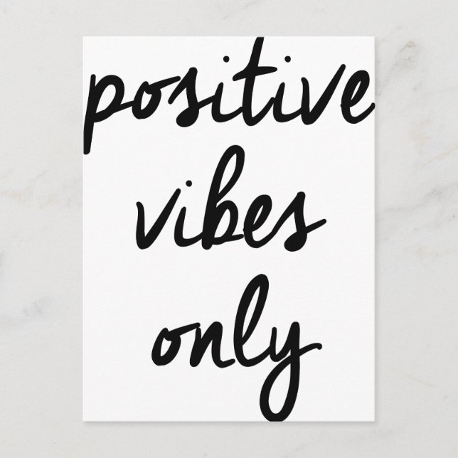 Wellcoda Positive Vibes Nur UK Positive Postkarte (Vorderseite)