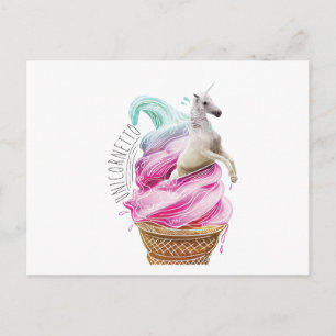 Wellcoda Unicorn Cornetto Schifffahrtsgesellschaft Postkarte