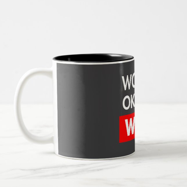 Wellds abest Wolf Zweifarbige Tasse (Links)
