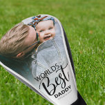 Wellds Best Daddy | FOTO Golf Headcover<br><div class="desc">Feiern Sie den Mann, der immer da war, um Sie mit unserem "World's Best Daddy" Foto-Kopfcover zu unterstützen. Ein außergewöhnliches Geschenk zum Vatertag, zum Geburtstag, oder einfach um Ihre Liebe auszudrücken. Dieses Cover verbindet ein einfaches, modernes Design mit berührenden personalisierten Elementen, um ein Geschenk zu machen, das er nie vergessen...</div>