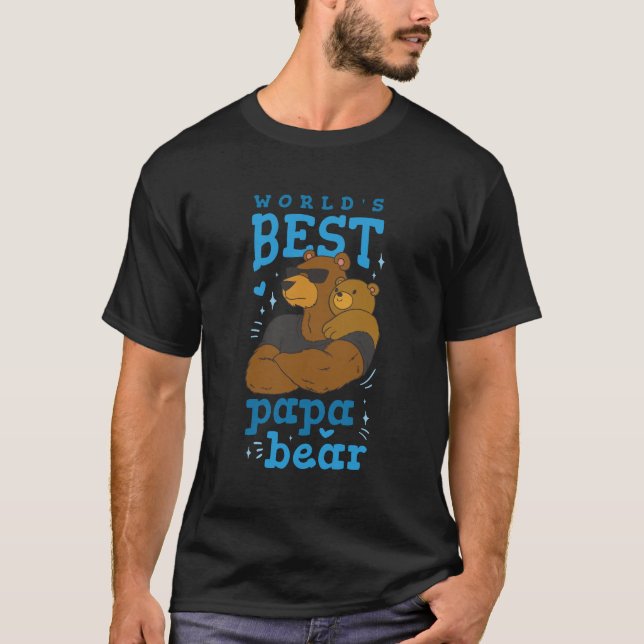 Wellds Best Papa Bear T-Shirt (Vorderseite)