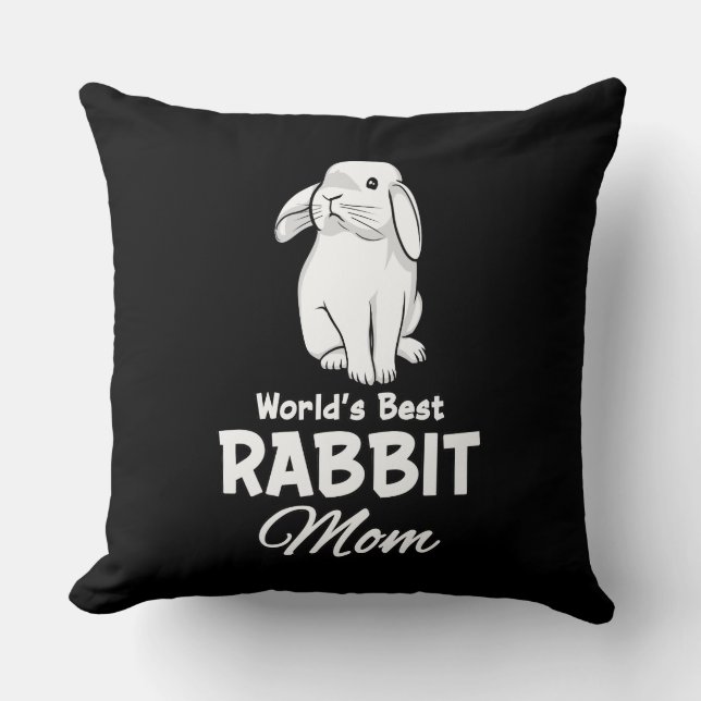 Wellds Best Rabbit Mama Bunny Mother Kissen (Vorderseite)