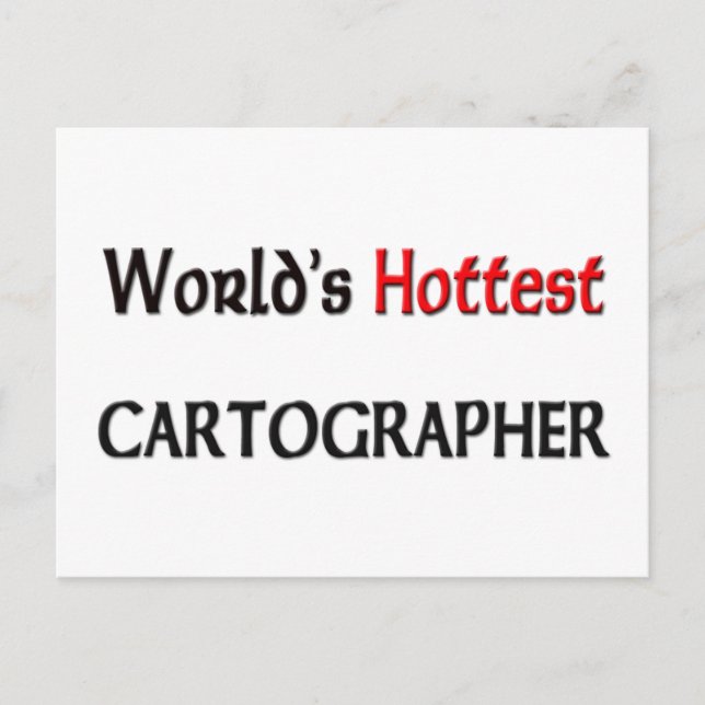 Wellds Hottest Cartograf Postkarte (Vorderseite)