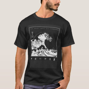 Welle aus Kanagawa Hokusai Japanisch Klein T-Shirt