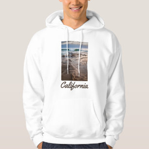 Welle bricht auf dem Strand, Kalifornien Hoodie