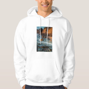 Welle entlang des Strandes, Kalifornien Hoodie
